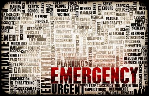 Emergency concept Stock Illustration