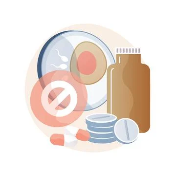 Emergency contraception abstract concept vector illustration. Illustrazione stock