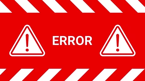Emergency danger error line animated emergency danger error line sign 4k Stock Footage 277500654