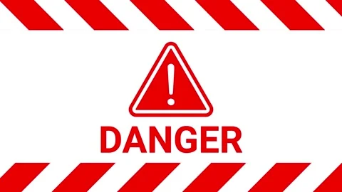 Emergency danger error line animated emergency danger error line sign 4k Stock Footage 277500663