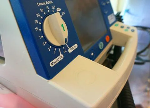 Emergency defibrillator Stock Photos