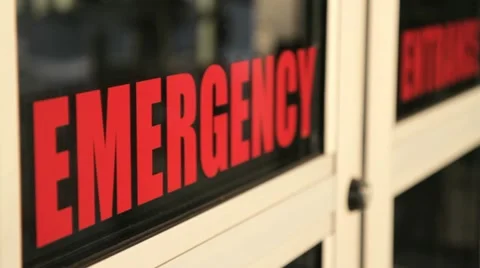Emergency Doors closing - angle 2 스톡 동영상 11060142