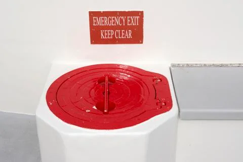 Emergency escape hatch Stock Photos