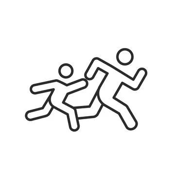 Emergency evacuation icon Illustrazione stock