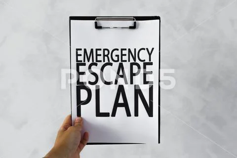 Emergency evacuation plan Stock Photos