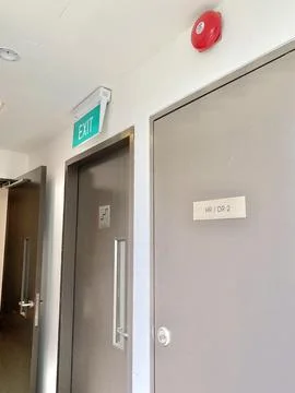Emergency Exit Door Stock Photos
