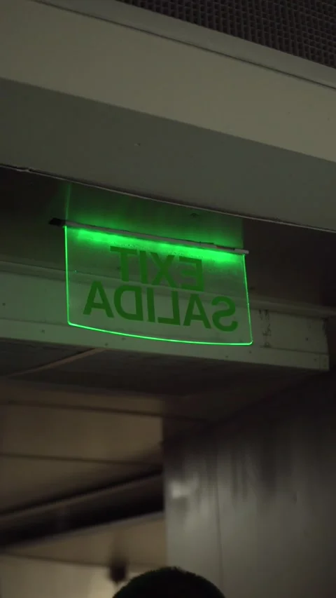 Emergency exit Video stock 245114428