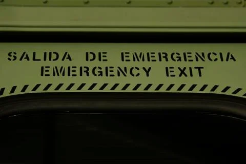 Emergency exit Stock Photos