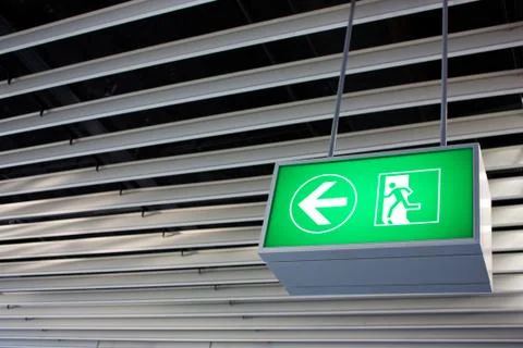 Emergency exit Foto stock