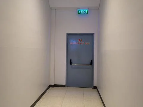 Emergency exit Foto stock