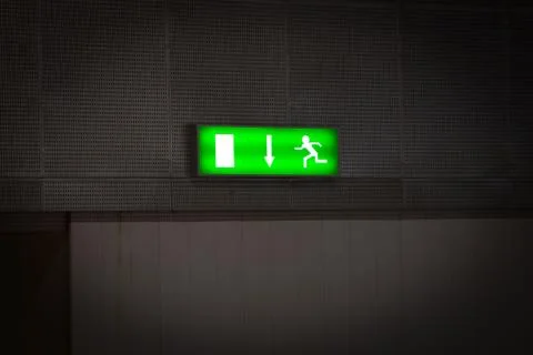 Emergency exit - stock image Stock Photos