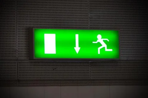 Emergency exit - stock image Stock Photos