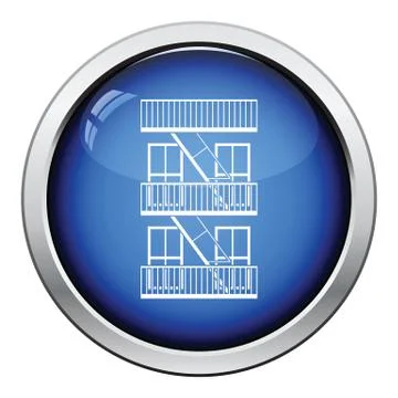 Emergency fire ladder icon Ilustración de archivo