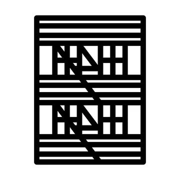 Emergency Fire Ladder Icon Ilustración de archivo