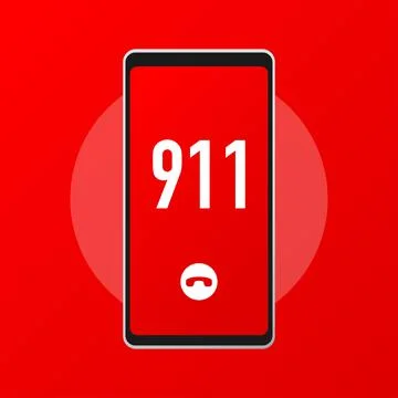 Emergency flat design. Vector illustration. Illustrazione stock