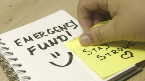 Emergency fund concept and behavioral finance. Stag strong, no emotions Stock Footage 318356677