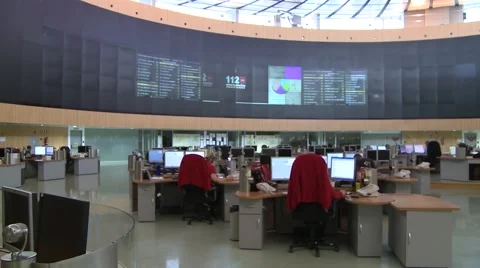 Emergency Headquarters Stock Footage 54807465