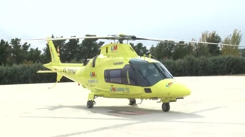 Emergency helicopter Stock Footage 54807686