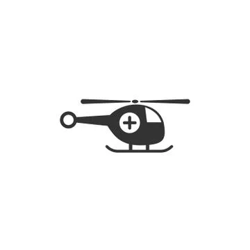 Emergency helicopter icon Stock Illustration