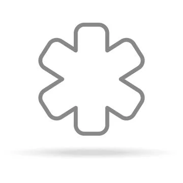 Emergency Icon In Trendy Thin Line Style Isolated On White Background. Medical Stock Illustration