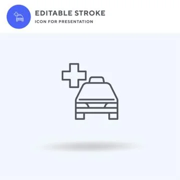 Emergency icon vector, filled flat sign, solid pictogram isolated on white, logo 스톡 일러스트
