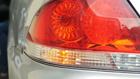 Emergency light in the car Stock Footage 89293259