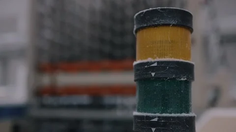 Emergency light machine or production line indicator Stock Footage 308715894