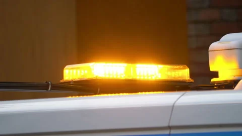 Emergency Lights in 4K Slow motion 60fps Video stock 127100492