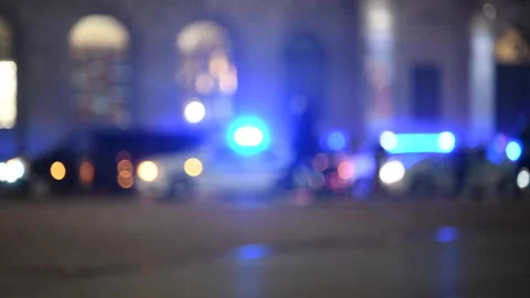 Emergency lights blur Vídeo Stock 142613181