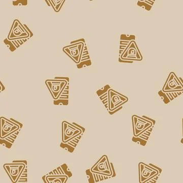 Emergency mode feature glyph vector seamless pattern Illustration