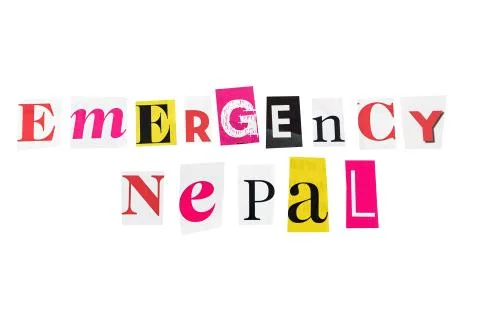 Emergency nepal Fotos Stock