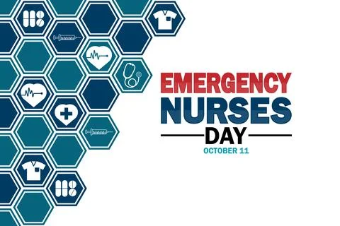 Emergency Nurses Day, background Stockillustratie
