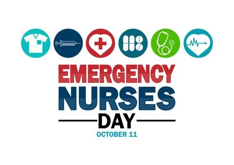 Emergency Nurses Day Vector illustration Stock Illustration