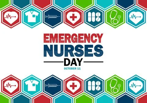 Emergency Nurses Day Vector illustration Stock Illustration