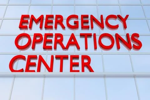 EMERGENCY OPERATIONS CENTER concept Stock Illustration