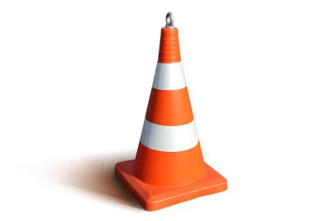 Emergency orange cone Stock Photos