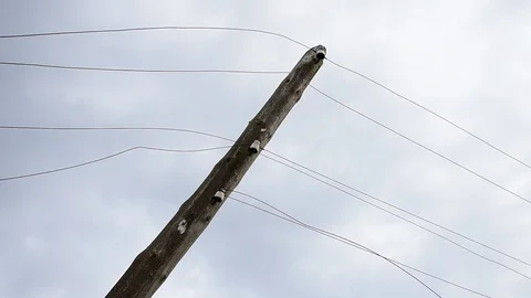 Emergency pole against the sky Stock-Footage 118310049