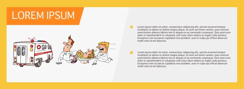 Emergency rescue. Illustrazione stock