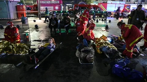 Emergency rescue team in action during Vigorous Warrior 스톡 동영상 108440267