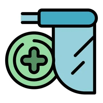 Emergency room enter icon vector flat Ilustración de archivo