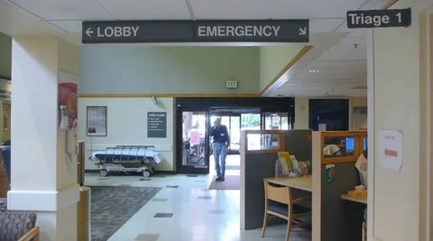 Emergency Room Lobby 2 Stock Footage 11144448