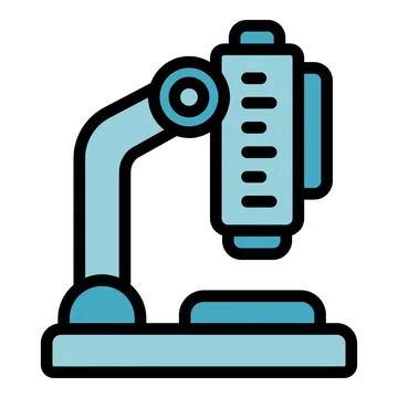 Emergency room microscope icon vector flat Illustrazione stock