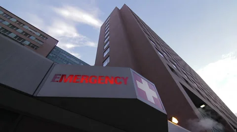 Emergency Room Sign Stock Footage 33795253