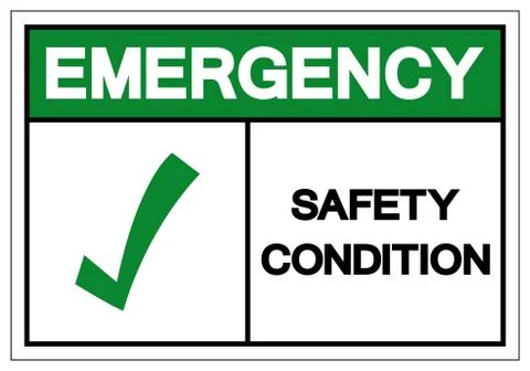 Emergency Safety Condition Symbol, Vector Illustration, Isolate On White Back Stock Illustration