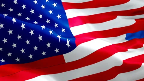 EMERGENCY SERVICE Flag Wave Loop waving in wind. police, firefighters, 911 Stock Footage 106067838