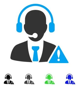 Emergency Service Flat Icon Stock Illustration