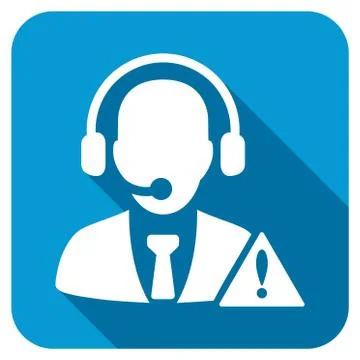 Emergency service Longshadow Icon Stock Illustration