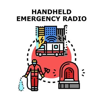 Emergency services communication planning and immediate response system イラスト素材