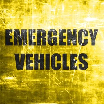 Emergency services sign Stock Illustration