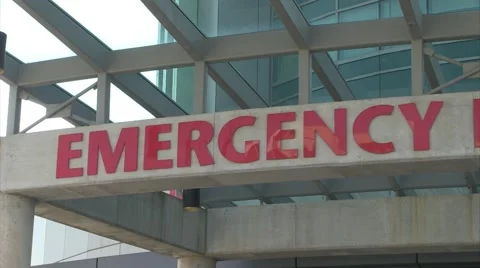 Emergency Sign Stock Footage 49615696